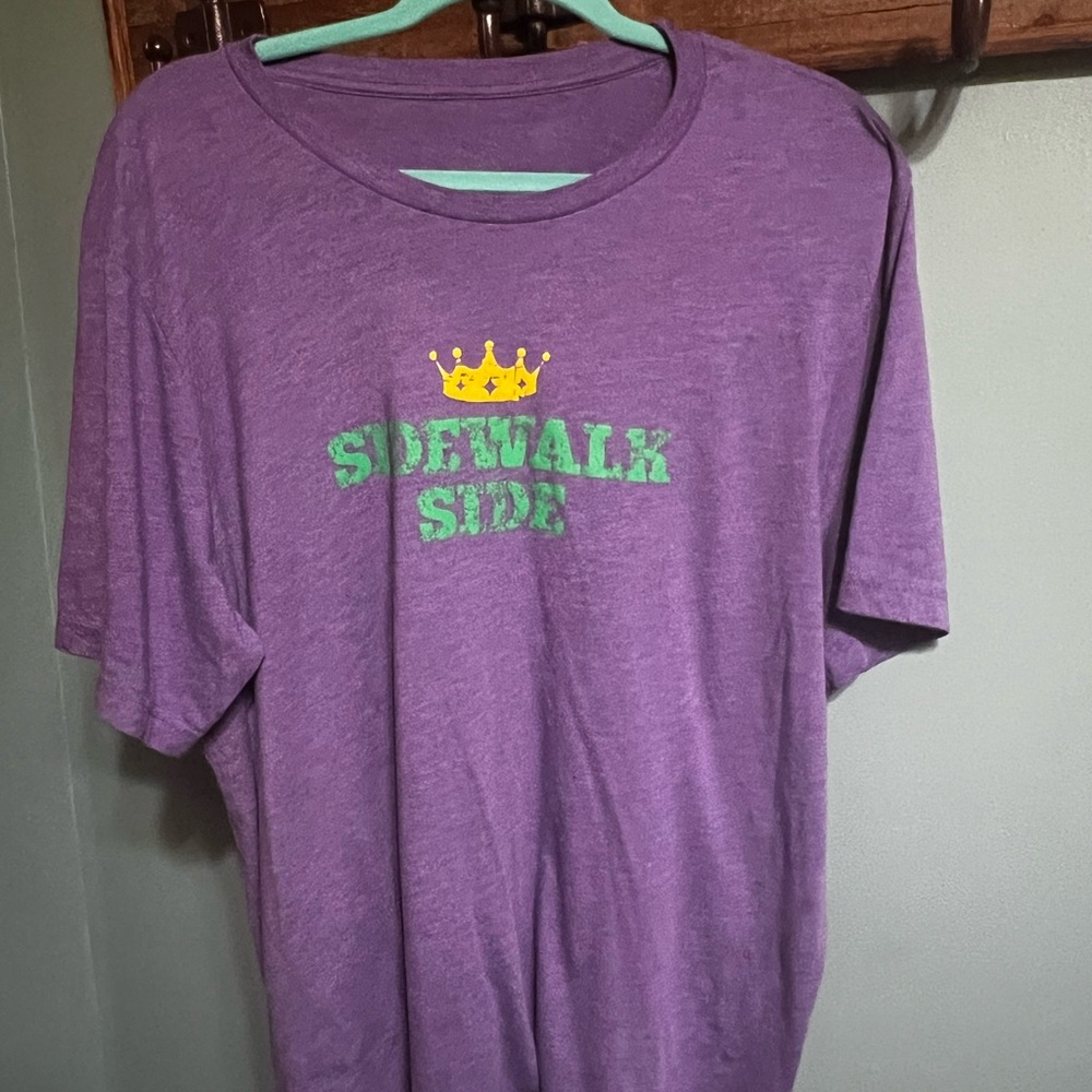 Fleurty Girl Purple Graphic Tee with Crown Design